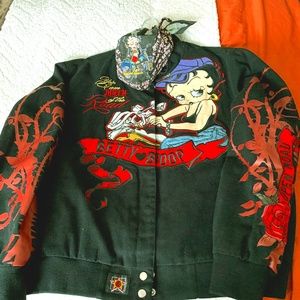 Women Rider Betty Boop Jacket